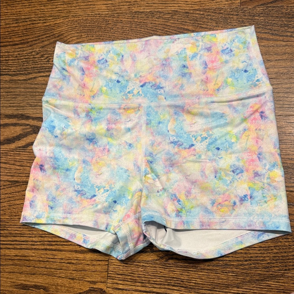 Fleo Pastel Tie-Dye Women's Athletic Shorts